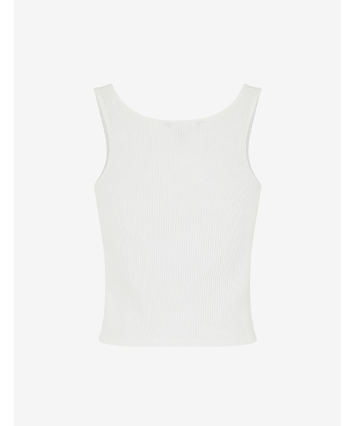ARMANI EXCHANGE(アルマーニエクスチェンジ)の「【A|Xアルマーニ エクスチェンジ】パームツリー柄&ロゴ リブタンクトップ(タンクトップ・レディース・ネイビー/ホワイト・MEDIUM/SMALL/LARGE/X-SMALL)」の5枚目の写真