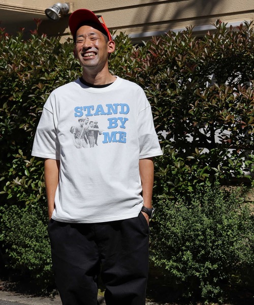 Right-on（ライトオン）の「ムービーＴシャツ（Tシャツ/カットソー・メンズ・ブラック/オフホワイト/ホワイト×ホワイト/ベージュ/サックスブルー/ホワイト・L/M/XL）」の3枚目の写真