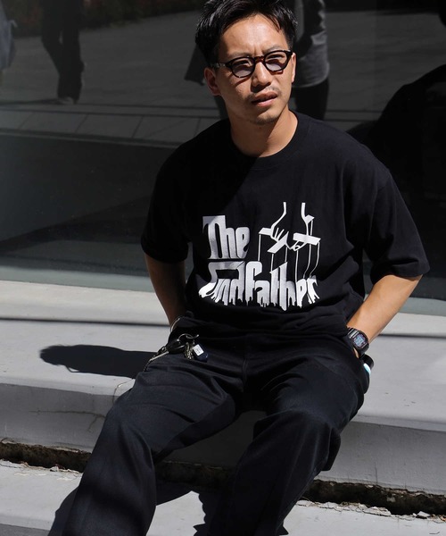 Right-on（ライトオン）の「ムービーＴシャツ（Tシャツ/カットソー・メンズ・ブラック/オフホワイト/ホワイト×ホワイト/ベージュ/サックスブルー/ホワイト・L/M/XL）」の5枚目の写真