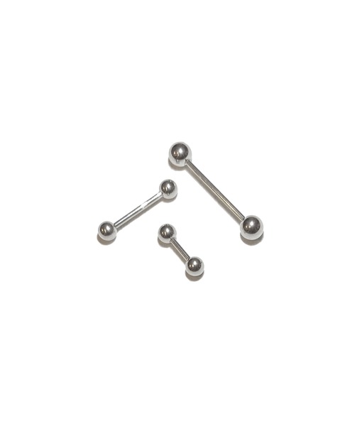MORPH(モルフ)の「MORPH モルフ バーベルボディーピアス 16ゲージ 6mm~18mm(ピアス(片耳用)・メンズ・シルバー・8/14/12/16/18/10/6)」の1枚目の写真