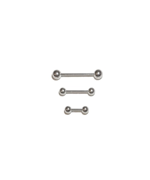 MORPH(モルフ)の「MORPH モルフ バーベルボディーピアス 16ゲージ 6mm~18mm(ピアス(片耳用)・メンズ・シルバー・8/14/12/16/18/10/6)」の2枚目の写真