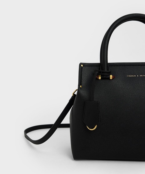CHARLES & KEITH(チャールズ & キース)の「ダブルハンドル トートバッグ / Double Handle Tote Bag(トートバッグ・レディース・ブラック/グレー/レッド/カーキ/ダークブルー・L)」の9枚目の写真