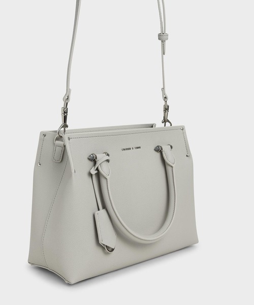 CHARLES & KEITH(チャールズ & キース)の「ダブルハンドル トートバッグ / Double Handle Tote Bag(トートバッグ・レディース・ブラック/グレー/レッド/カーキ/ダークブルー・L)」の14枚目の写真