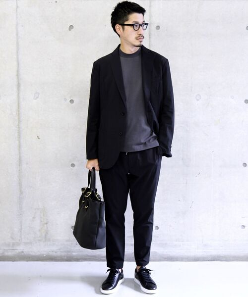 SHIPS（シップス）の「SHIPS: フェイクスエード×レザー ポーチ付き トートバッグ（トートバッグ・メンズ・ブラック/カーキ/ネイビー・ONE SIZE）」の7枚目の写真