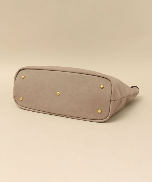 SHIPS（シップス）の「SHIPS: フェイクスエード×レザー ポーチ付き トートバッグ（トートバッグ・メンズ・ブラック/カーキ/ネイビー・ONE SIZE）」の12枚目の写真