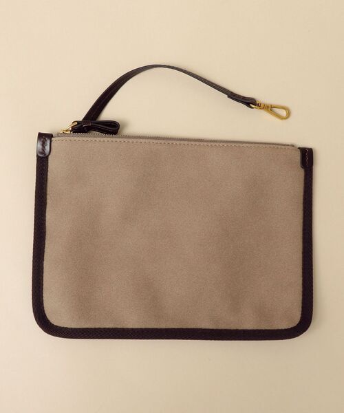 SHIPS（シップス）の「SHIPS: フェイクスエード×レザー ポーチ付き トートバッグ（トートバッグ・メンズ・ブラック/カーキ/ネイビー・ONE SIZE）」の16枚目の写真