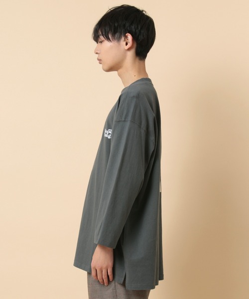 PEANUTS(ピーナッツ)の「【PEANUTS/ピーナッツ】スヌーピー バックプリント オーバーサイズ ユニセックス 八分袖Tシャツ/ロンT(Tシャツ/カットソー・メンズ・オフホワイト/グリーン/チャコールグレー/パープル・XL/M/L)」の17枚目の写真