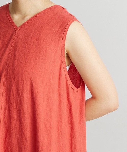 nitca（ニトカ）の「プレーンファブリックVネックワンピース（ワンピース・レディース・レッド/キナリ/ブラック・FREE）」の17枚目の写真