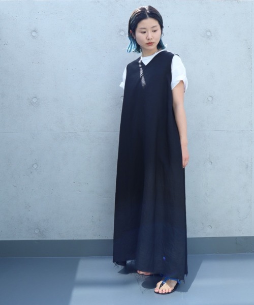 nitca（ニトカ）の「プレーンファブリックVネックワンピース（ワンピース・レディース・レッド/キナリ/ブラック・FREE）」の21枚目の写真