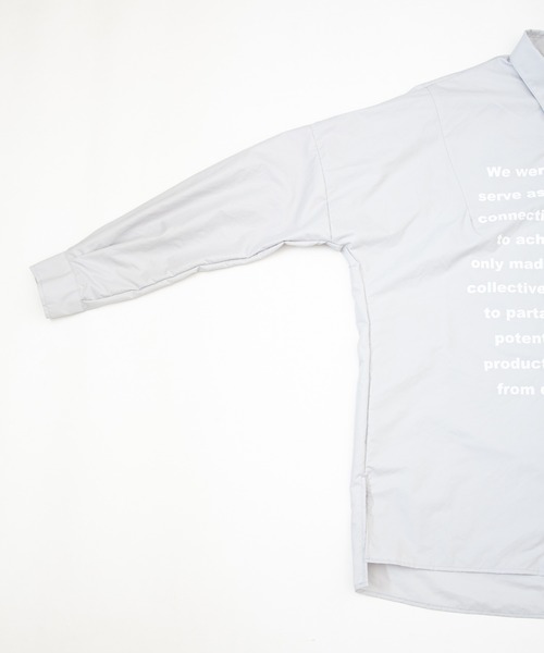 OURET（オーレット）の「撥水フルダルタイプライター ボックスドルマンシャツ（シャツ/ブラウス・メンズ・イエロー/ブルーグリーン/グレー系その他/ブラック・2/1/3）」の10枚目の写真