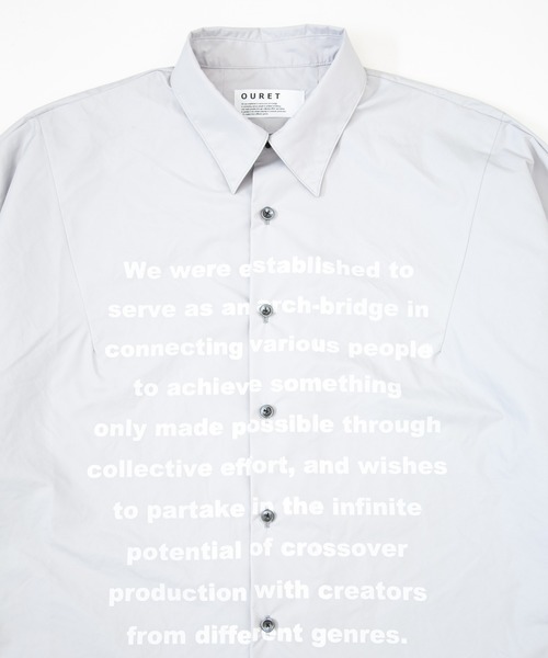 OURET（オーレット）の「撥水フルダルタイプライター ボックスドルマンシャツ（シャツ/ブラウス・メンズ・イエロー/ブルーグリーン/グレー系その他/ブラック・2/1/3）」の13枚目の写真