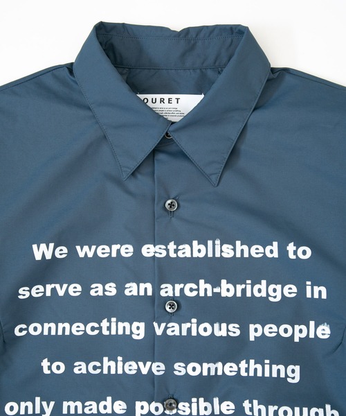 OURET（オーレット）の「撥水フルダルタイプライター ボックスドルマンシャツ（シャツ/ブラウス・メンズ・イエロー/ブルーグリーン/グレー系その他/ブラック・2/1/3）」の17枚目の写真