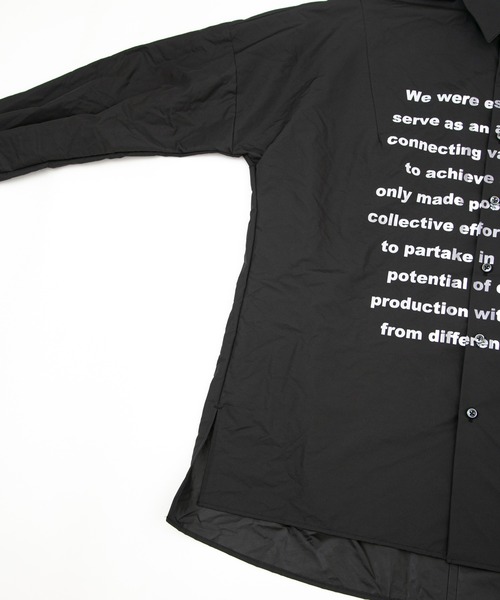 OURET（オーレット）の「撥水フルダルタイプライター ボックスドルマンシャツ（シャツ/ブラウス・メンズ・イエロー/ブルーグリーン/グレー系その他/ブラック・2/1/3）」の12枚目の写真