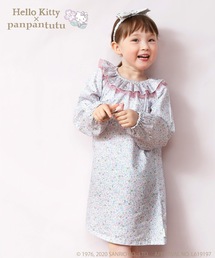 panpantutu（パンパンチュチュ）の「スモックワンピ《ハローキティ・マイメロディ・フラワー》(M・Lsize)（ワンピース・キッズ）」