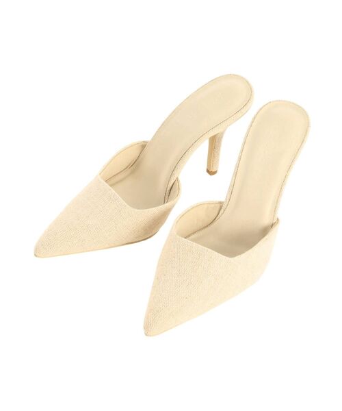 RESEXXY(リゼクシー)の「【IS】リネンライクミュール(パンプス・レディース・ブラック/ベージュ・LARGE/SMALL/MEDIUM)」の14枚目の写真