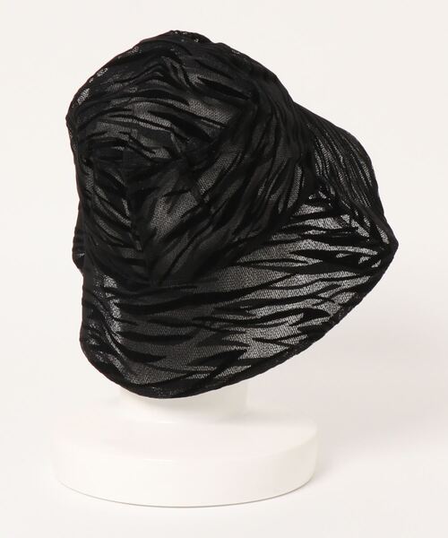 RASVOA（ラスボア）の「シアーパターンバケットハット（ハット・レディース・グリーン/ブラック系その他/ホワイト系その他/ブルー/ブラック・FREE）」の6枚目の写真