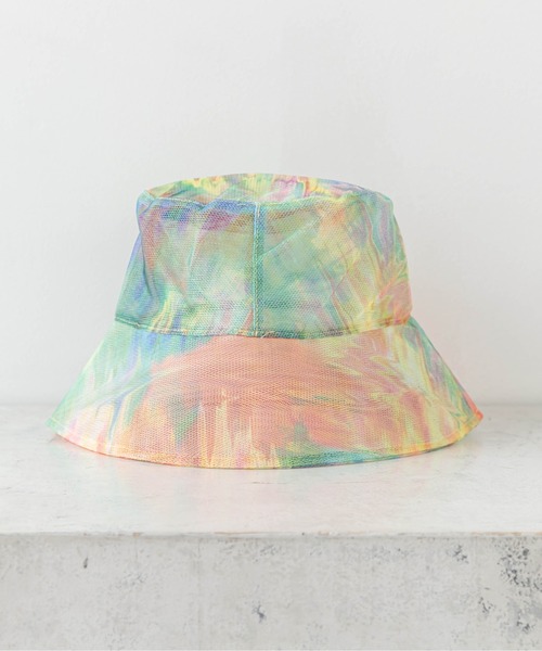 RASVOA（ラスボア）の「シアーパターンバケットハット（ハット・レディース・グリーン/ブラック系その他/ホワイト系その他/ブルー/ブラック・FREE）」の4枚目の写真