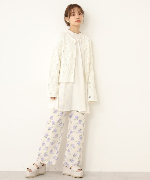 one after another NICE CLAUP（ワンアフターアナザーナイスクラップ）の「すかしあみカーディガン（カーディガン/ボレロ・レディース・ブラック/ベージュ/イエロー/アイボリー・FREE）」の20枚目の写真