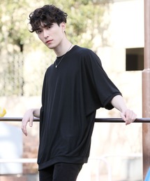 TopIsm | 【2021 SPRING】 ワイドシルエット ドロップショルダー ドルマンスリーブ無地 半袖カットソー(Tシャツ/カットソー)