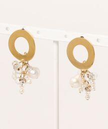 【ett】ゴールドのシャンデリアピアス