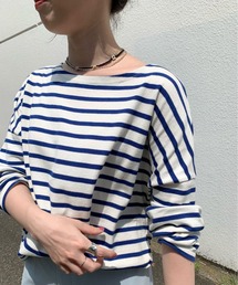 SHENERY | サイドスリットボーダーカットソー(Tシャツ/カットソー)