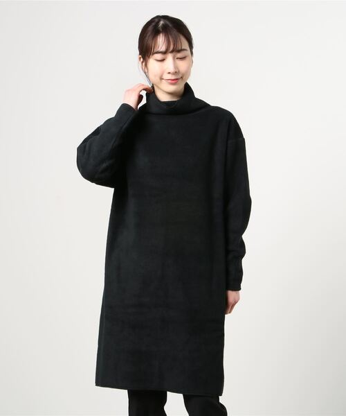 ALWEL（オルウエル）の「ALWEL / フリースワンピース（ワンピース・レディース・ブラック/オフホワイト・FREE）」の5枚目の写真