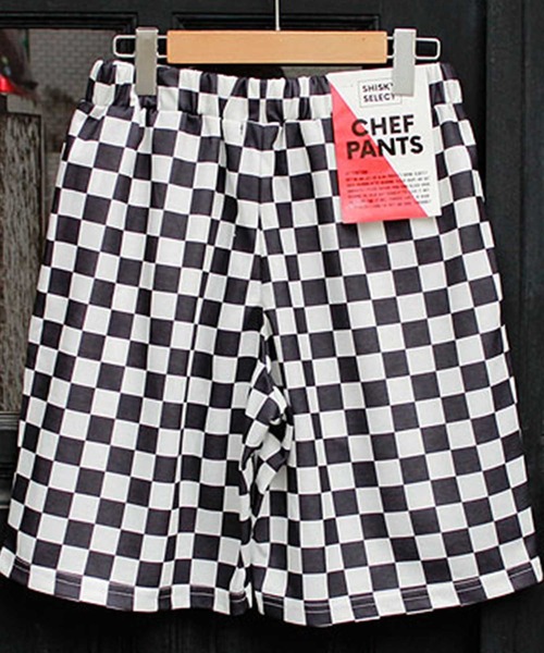 SHISKY(シスキー)の「シェフパンツ ショートパンツ(その他パンツ・メンズ・ベージュ系/グリーン系/ネイビー系/グレー系/ベージュ系1/ブラウン系/ホワイト系/カーキ系/ブラック系/ブラウン系1・M/XL/L)」の2枚目の写真