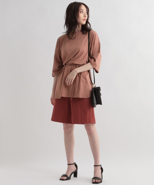 Andemiu(アンデミュウ)の「スリットTシャツ948009(Tシャツ/カットソー・レディース・オフホワイト/ブラック/ブラウン・FREE)」の17枚目の写真