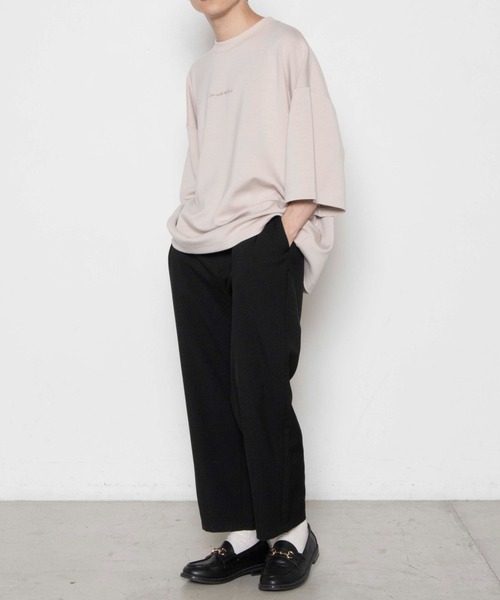 WEGO（ウィゴー）の「WEGO/ART COLLECTIONバルーン七分袖Tシャツ（Tシャツ/カットソー・メンズ・ホワイト/ベージュ/サックスブルー/ホワイト系その他/ライトパープル/スミクロ・MEDIUM/LARGE）」の13枚目の写真