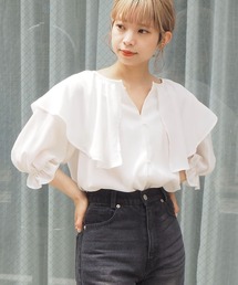 tiptop | 2021SS ラッフルブラウスチュニック(シャツ/ブラウス)