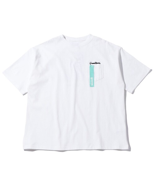 FREAK'S STORE（フリークスストア）の「WEB限定 GREENROOM×FREAK'S STORE/グリーンルーム 別注 NATHAN MCKEE バックプリントTシャツ/SURF（Tシャツ/カットソー・メンズ・ブラック/ピンク/ホワイト/ベージュ・MEDIUM/SMALL/LARGE）」の9枚目の写真