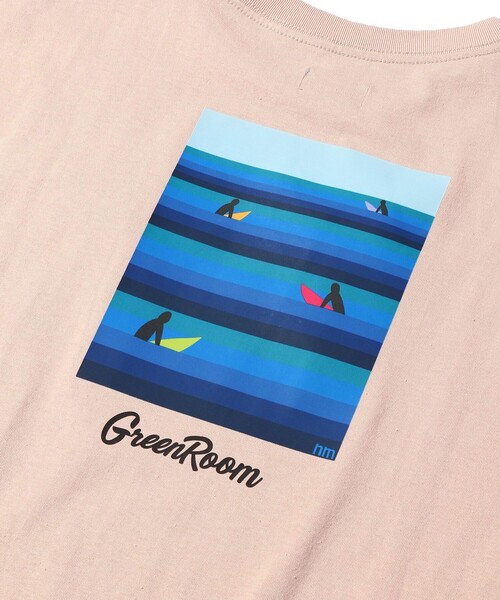 FREAK'S STORE（フリークスストア）の「WEB限定 GREENROOM×FREAK'S STORE/グリーンルーム 別注 NATHAN MCKEE バックプリントTシャツ/SURF（Tシャツ/カットソー・メンズ・ブラック/ピンク/ホワイト/ベージュ・MEDIUM/SMALL/LARGE）」の20枚目の写真
