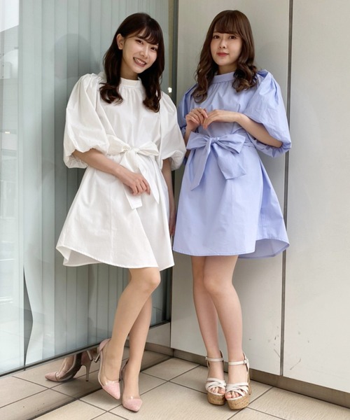MIIA(ミーア)の「【ZOZO限定】ボリュームスリーブワンピース(ワンピース・レディース・ブラック/パープル/オフホワイト・FREE)」の8枚目の写真