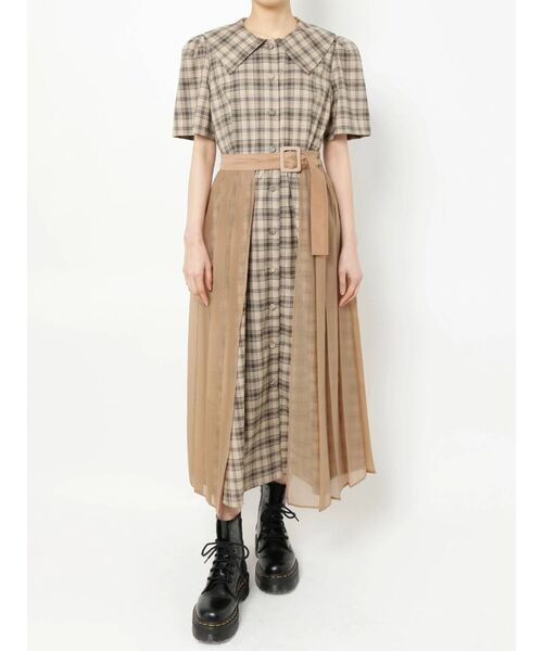 jouetie（ジュエティ）の「ラップレイヤードワンピース（ワンピース・レディース・ブラック/ライトブルー/その他1/ベージュ・MEDIUM）」の5枚目の写真