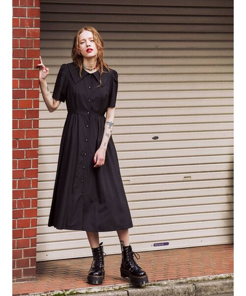 jouetie（ジュエティ）の「ラップレイヤードワンピース（ワンピース・レディース・ブラック/ライトブルー/その他1/ベージュ・MEDIUM）」の8枚目の写真