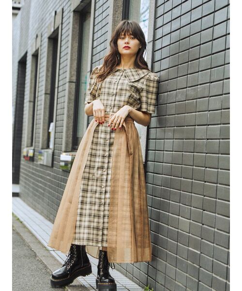 jouetie（ジュエティ）の「ラップレイヤードワンピース（ワンピース・レディース・ブラック/ライトブルー/その他1/ベージュ・MEDIUM）」の10枚目の写真