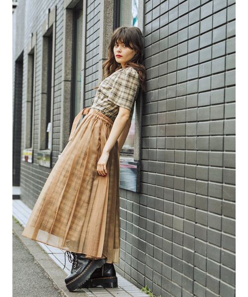 jouetie（ジュエティ）の「ラップレイヤードワンピース（ワンピース・レディース・ブラック/ライトブルー/その他1/ベージュ・MEDIUM）」の11枚目の写真