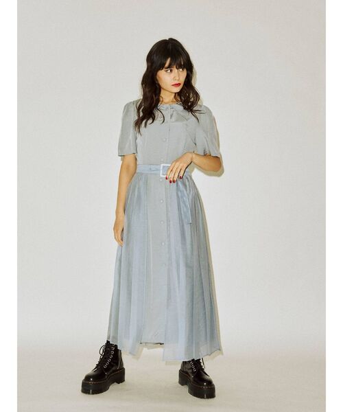 jouetie（ジュエティ）の「ラップレイヤードワンピース（ワンピース・レディース・ブラック/ライトブルー/その他1/ベージュ・MEDIUM）」の14枚目の写真