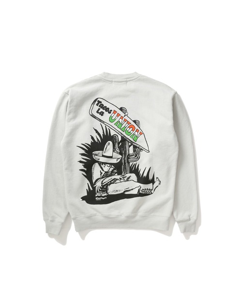 UNION(ユニオン)の「SIESTA CREW SWEATSHIRT(スウェット・メンズ・グレー・LARGE/MEDIUM/X-LARGE)」の4枚目の写真