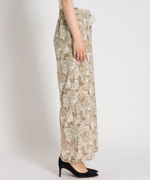 Cepica（セピカ）の「ブラッシュプリント イージーパンツ（スラックス・レディース・グリーン/イエロー・FREE）」の9枚目の写真