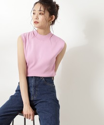 N.（N. Natural Beauty Basic） | 総針ボトルネックノースリーブニット(ニット/セーター)