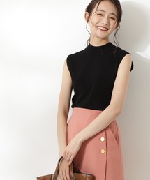 N.（N. Natural Beauty Basic） | 総針ボトルネックノースリーブニット(ニット/セーター)