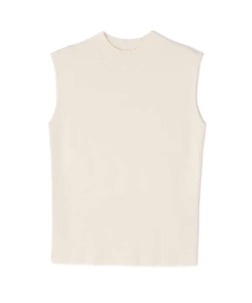 N.（N. Natural Beauty Basic）（エヌエヌナチュラルビューティーベーシック）の「総針ボトルネックノースリーブニット（ニット/セーター・レディース・ホワイト/ブラック/ブラウン/ブルー/ピンク・MEDIUM）」の7枚目の写真