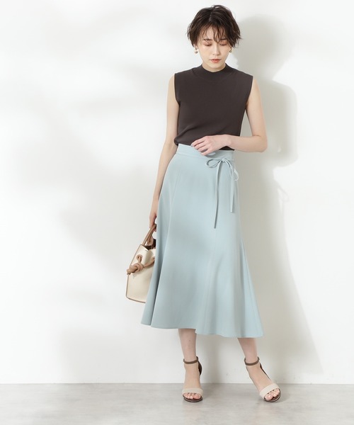 N.（N. Natural Beauty Basic）（エヌエヌナチュラルビューティーベーシック）の「総針ボトルネックノースリーブニット（ニット/セーター・レディース・ホワイト/ブラック/ブラウン/ブルー/ピンク・MEDIUM）」の15枚目の写真