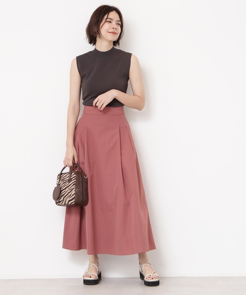 N.（N. Natural Beauty Basic）（エヌエヌナチュラルビューティーベーシック）の「総針ボトルネックノースリーブニット（ニット/セーター・レディース・ホワイト/ブラック/ブラウン/ブルー/ピンク・MEDIUM）」の14枚目の写真