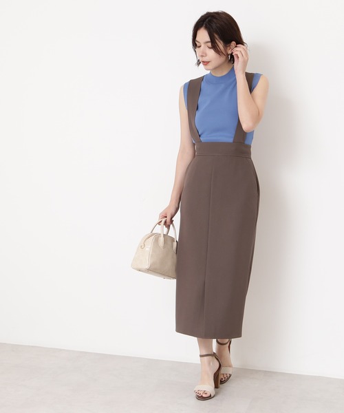 N.（N. Natural Beauty Basic）（エヌエヌナチュラルビューティーベーシック）の「総針ボトルネックノースリーブニット（ニット/セーター・レディース・ホワイト/ブラック/ブラウン/ブルー/ピンク・MEDIUM）」の21枚目の写真