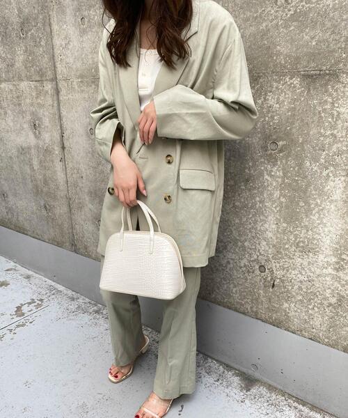 INGNI（イング）の「SETUP対応麻セミフレアセンタープレス／パンツ（その他パンツ・レディース・ブラウン/ライトカーキ/ライトベージュ・FREE）」の10枚目の写真