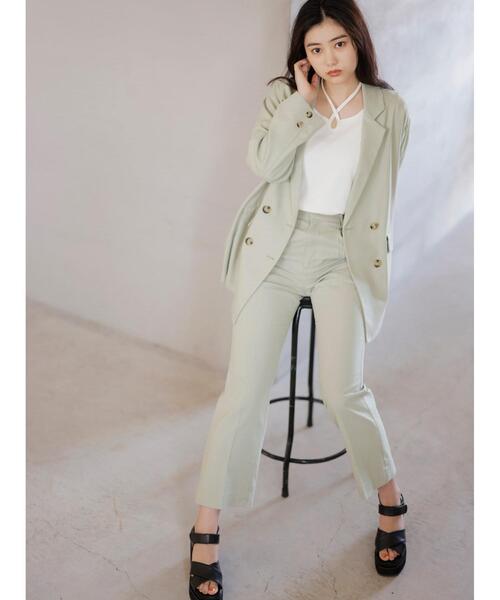 INGNI（イング）の「SETUP対応麻セミフレアセンタープレス／パンツ（その他パンツ・レディース・ブラウン/ライトカーキ/ライトベージュ・FREE）」の15枚目の写真