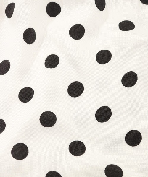 OSYAREVO（オシャレボ）の「ドット柄 ギャザーフリル ルームウェア（ルームウェア/パジャマ・レディース・ホワイト/ブラック/イエロー・MEDIUM）」の16枚目の写真
