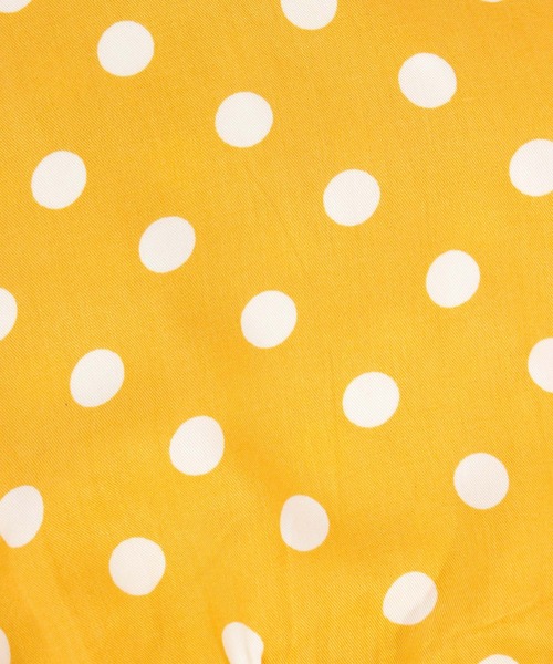 OSYAREVO（オシャレボ）の「ドット柄 ギャザーフリル ルームウェア（ルームウェア/パジャマ・レディース・ホワイト/ブラック/イエロー・MEDIUM）」の10枚目の写真